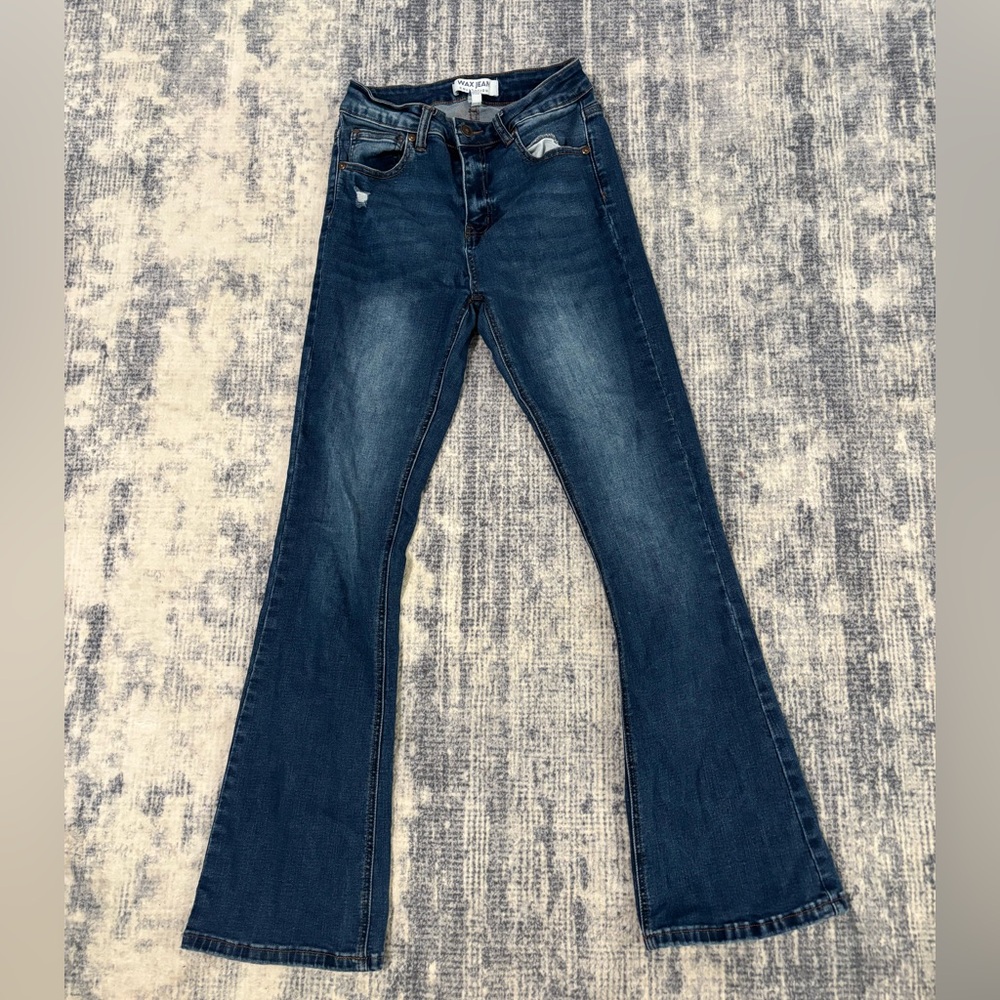 Wax Jean High Rise Bell Bottom Denim